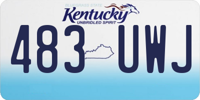 KY license plate 483UWJ