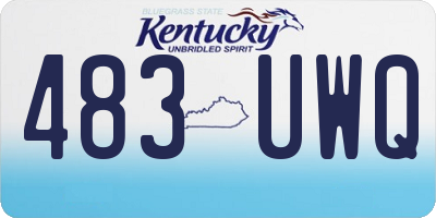 KY license plate 483UWQ
