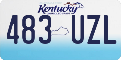 KY license plate 483UZL