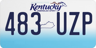 KY license plate 483UZP
