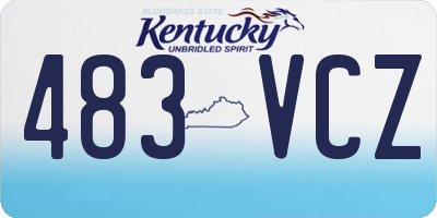 KY license plate 483VCZ