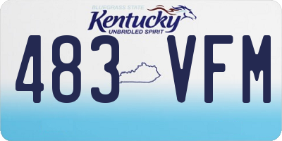 KY license plate 483VFM