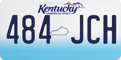 KY license plate 484JCH