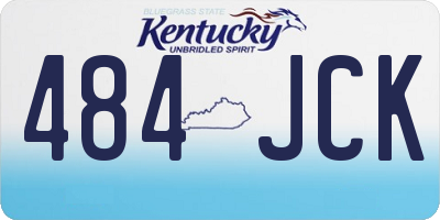 KY license plate 484JCK