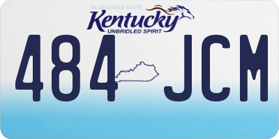 KY license plate 484JCM