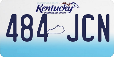 KY license plate 484JCN