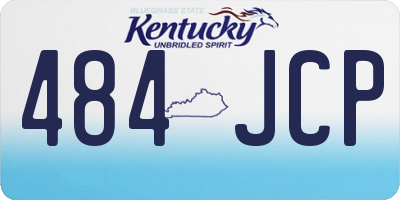 KY license plate 484JCP