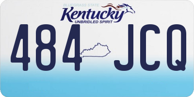 KY license plate 484JCQ