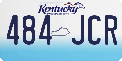 KY license plate 484JCR