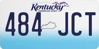 KY license plate 484JCT