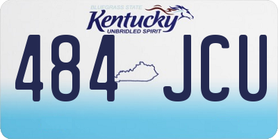 KY license plate 484JCU