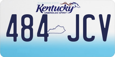 KY license plate 484JCV