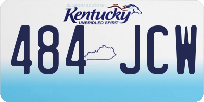 KY license plate 484JCW