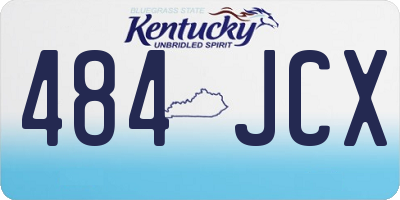 KY license plate 484JCX