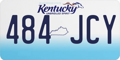 KY license plate 484JCY