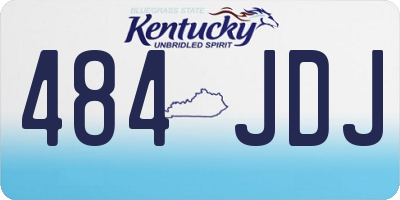 KY license plate 484JDJ