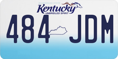 KY license plate 484JDM