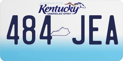 KY license plate 484JEA