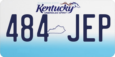 KY license plate 484JEP