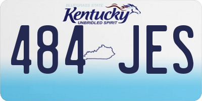 KY license plate 484JES