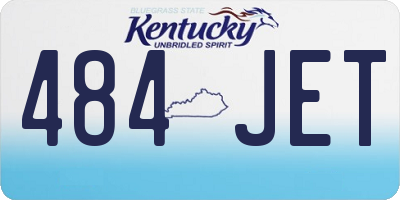 KY license plate 484JET