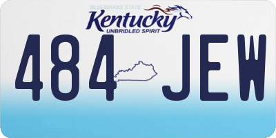 KY license plate 484JEW