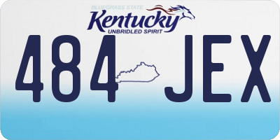 KY license plate 484JEX