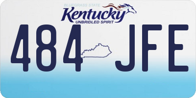 KY license plate 484JFE