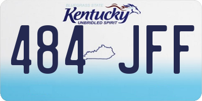 KY license plate 484JFF
