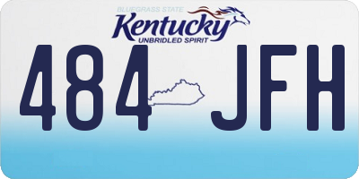 KY license plate 484JFH