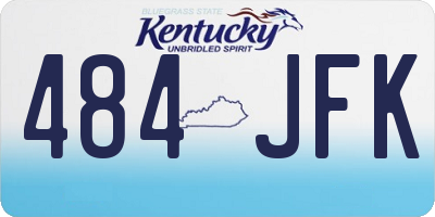 KY license plate 484JFK