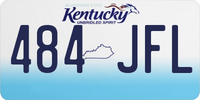 KY license plate 484JFL