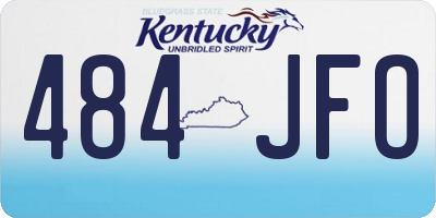 KY license plate 484JFO