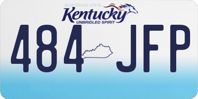 KY license plate 484JFP