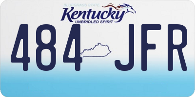 KY license plate 484JFR