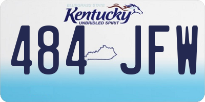 KY license plate 484JFW