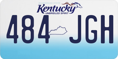 KY license plate 484JGH