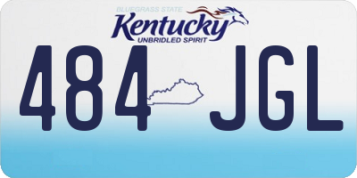 KY license plate 484JGL