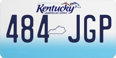 KY license plate 484JGP