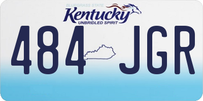 KY license plate 484JGR