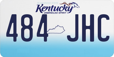 KY license plate 484JHC