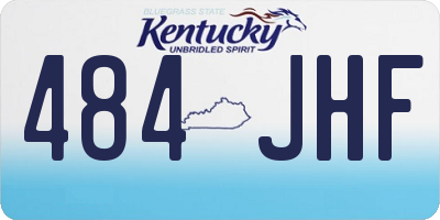 KY license plate 484JHF