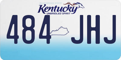 KY license plate 484JHJ