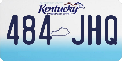 KY license plate 484JHQ