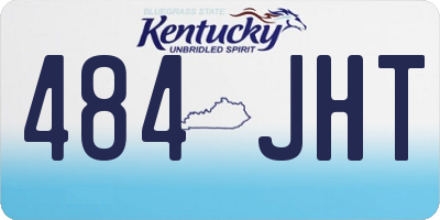 KY license plate 484JHT