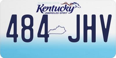 KY license plate 484JHV