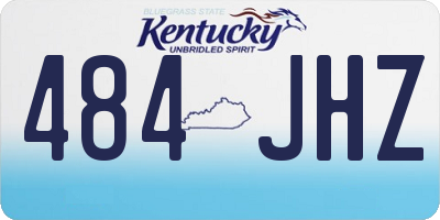 KY license plate 484JHZ