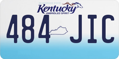 KY license plate 484JIC