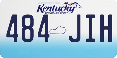 KY license plate 484JIH