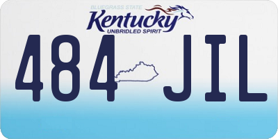KY license plate 484JIL